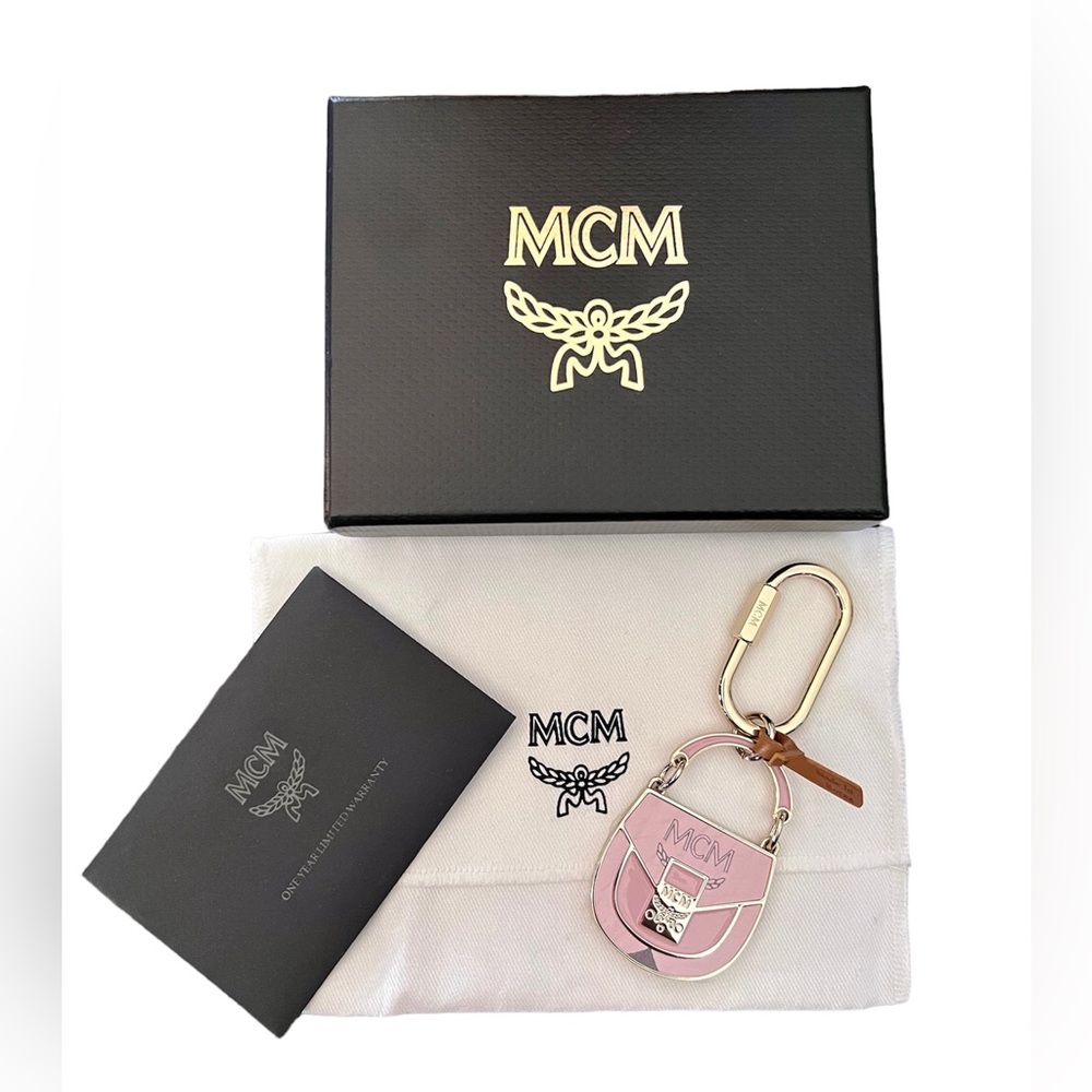 NIB - MCM Patricia Powder Pink Metal Charm